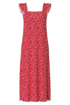 Vestido midi de flores