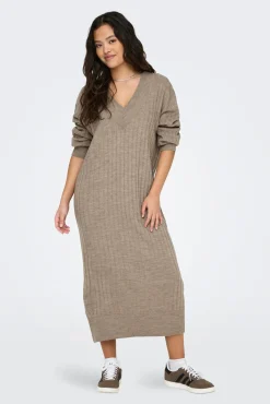 Vestido midi de punto
