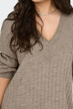 Vestido midi de punto