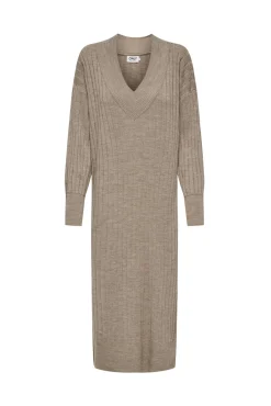 Vestido midi de punto