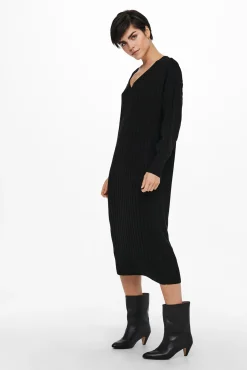 Vestido midi de punto