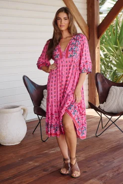 Vestido midi estampado Monday