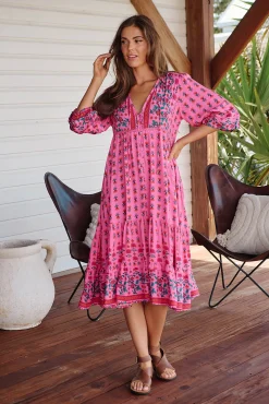 Vestido midi estampado Monday