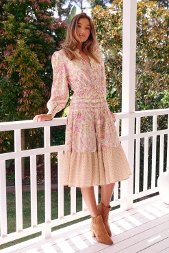Vestido midi estampado Serenade
