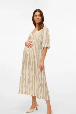 Vestido midi maternity