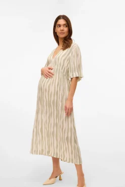 Vestido midi maternity