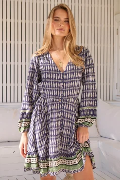 Vestido mini Lizzi estampado