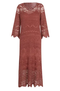 Vestido punto calado
