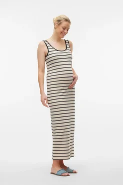Vestido tirantes algodón maternity