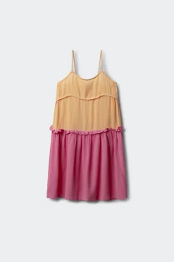 Vestido tirantes bicolor niña