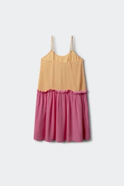 Vestido tirantes bicolor niña