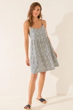 Vestido tirantes estampado sello