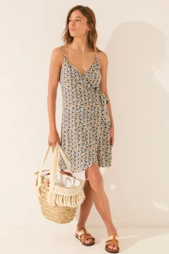 Vestido tirantes estampado sello