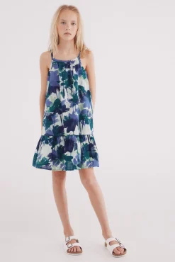 Vestido tirantes flores niña