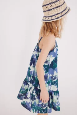 Vestido tirantes flores niña