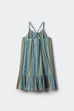 Vestido tricolor niña