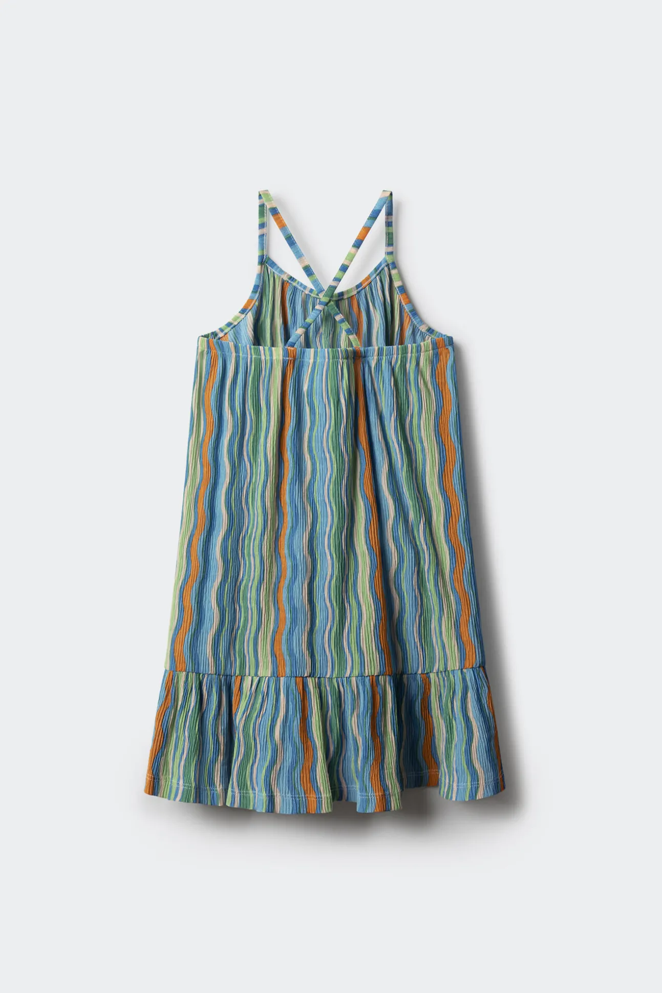 Vestido tricolor niña