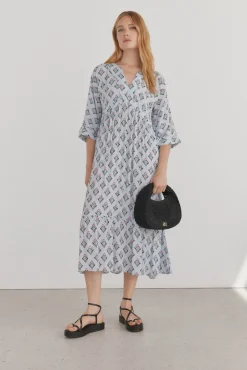 Vestido tunica estampado