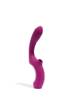 Vibrador conejito con succión Momba Borgoña