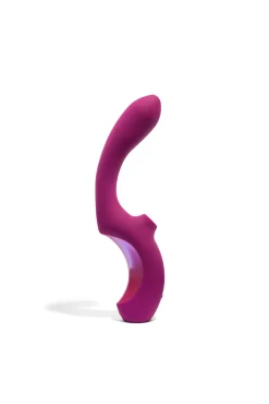 Vibrador conejito con succión Momba Borgoña