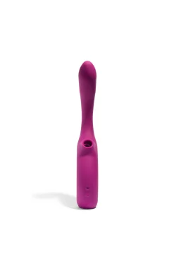 Vibrador conejito con succión Momba Borgoña
