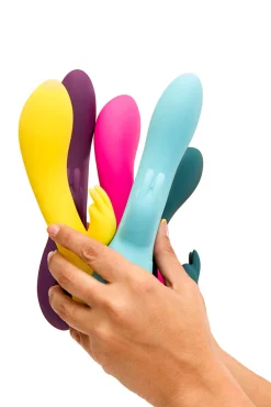 Vibrador conejito efecto calor Lucas Lila