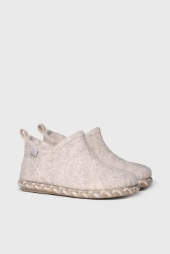 Zapatilla Abotinada Para Mujer En Fieltro