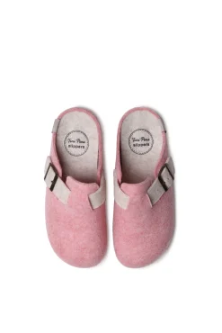 Zapatilla Tipo Zueco Para Mujer En Fieltro