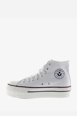 Zapatillas abotinadas de lona Victoria Tribu con doble plataforma