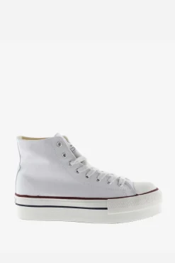 Zapatillas abotinadas de lona Victoria Tribu con doble plataforma