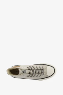 Zapatillas abotinadas de efecto piel