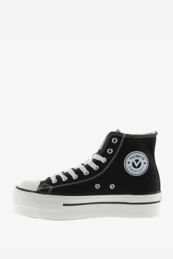 Zapatillas abotinadas de lona Victoria Tribu con doble plataforma