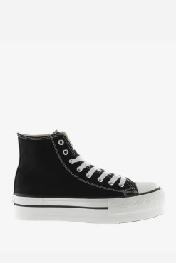 Zapatillas abotinadas de lona Victoria Tribu con doble plataforma