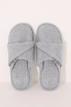 Zapatillas casa acolchadas gris