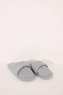 Zapatillas casa acolchadas gris