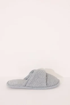 Zapatillas casa acolchadas gris