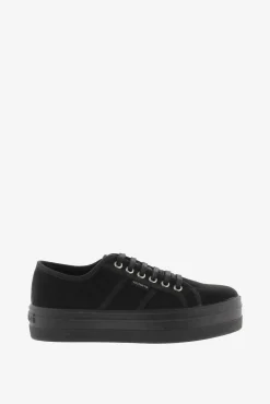 Zapatillas de antelina reciclada con plataforma