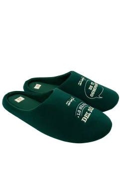 Zapatillas de casa mensaje