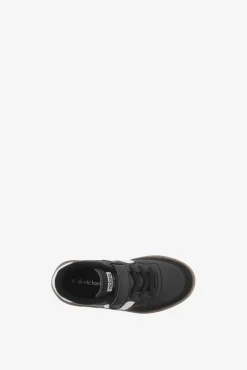 Zapatillas de efecto piel Victoria Oslo con piezas en contraste y cordón elástico