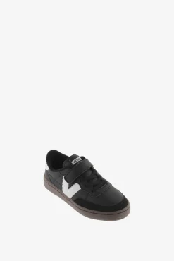 Zapatillas de efecto piel Victoria Oslo con piezas en contraste y cordón elástico