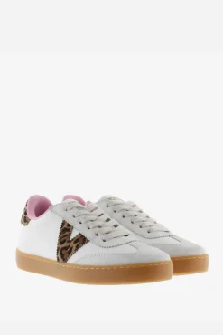 Zapatillas de efecto piel Victoria Berlín Ciclista con piezas de serraje e interior en contraste