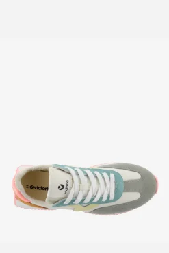 Zapatillas de nylon Victoria Cosmos con piezas multicolor de serraje y suela en sierra