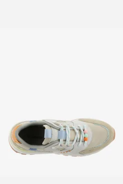 Zapatillas de nylon Victoria Luna con piezas de color y serraje y suela dentada