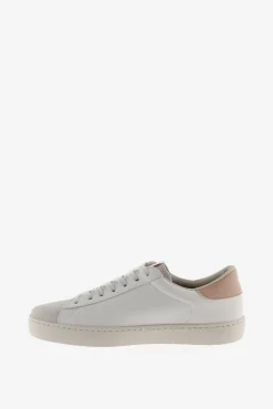 Zapatillas de piel Victoria Berlín con piezas en contraste y puntera de serraje