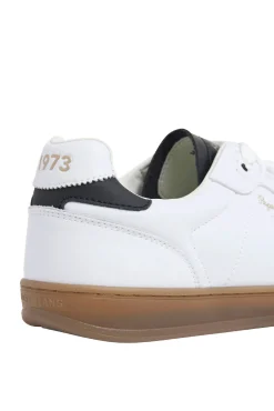 Zapatillas Piel Con Detalles En Ante