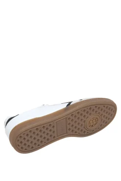 Zapatillas Piel Con Detalles En Ante