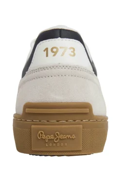 Zapatillas Piel Con Detalles En Ante