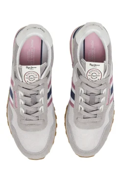 Zapatillas Running Con Detalles En Ante