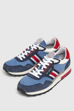 Zapatillas Running Con Detalles En Ante