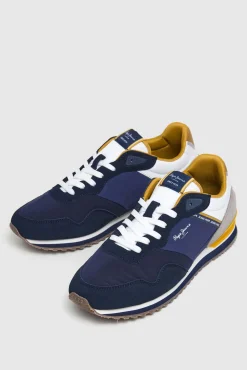 Zapatillas Running Con Detalles En Ante